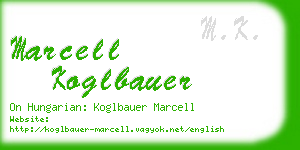 marcell koglbauer business card